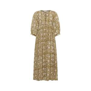 Elegante Vestido Maxi Kyra de Primera Calidad, Moderno y con Estilo, Diseño Oliva Reimaginado, Nuevo, Lavable, Estampado Tie-Dye - Product Image 3