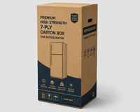 Caja de Cartón de 7 Capas de Alta Resistencia Premium para Refrigerador