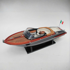 RIVA AQUARIVA AZUL OSCURO PINTADO - MODELO DE LANCHA ITALIANA ARTESANAL - Product Image 1
