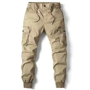 Pantalones Jogger Casuales para Hombre, 100% Algodón, Antiarrugas, Diseño 2025, Cierre de Cremallera, con Múltiples Bolsillos, Estilo Cargo - Product Image 3