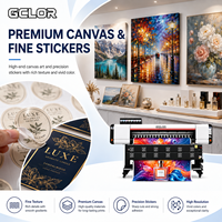 Impresora de Inyección de Tinta Eco-Solvente GCLOR Deluxejet1880 de 1820 mm con 4/8 Cabezales para Impresión de Etiquetas a Color I3200 con Impresión Flexográfica de Alta Velocidad