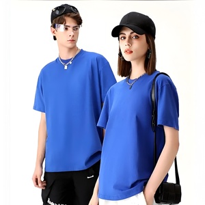 เสื้อยืดคอกลมแขนสั้นสำหรับผู้ชายผู้หญิงเสื้อยืดลำลองใส่ได้ทั้งชายและหญิงผ้าคอตตอน100% 230gsm ใส่ได้ทั้งชายและหญิง - Product Image 2