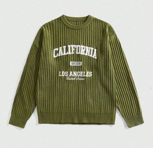 Pull en tricot pour homme avec logo et nom de marque brodés sur mesure, 100% coton, col rond, pull en tricot décontracté pour homme - Product Image 1