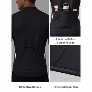 Maillot de cyclisme pour homme à manches courtes, respirant, pour vélo de route, vêtements de sport d'été, tenue de course en plein air - Product Image 3
