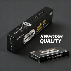 Lames de rasoir de sûreté suédoises en acier inoxydable de qualité supérieure à double tranchant pour hommes, pour salon de coiffure et barbier, à prix abordable - Product Image 4