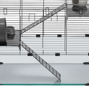 Cage à souris ventilée 22,8 x 15 x 21,3 pouces, habitat transparent à 360 degrés pour hamsters et souris, cage pour petits animaux - Product Image 2