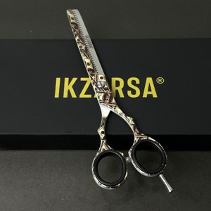 Professional Salon Stainless Steel Sharp Barber Thinning <b>Scissors</b> Customized Printed Hair Cutting Tools for Hairstylists - Product Image 1
