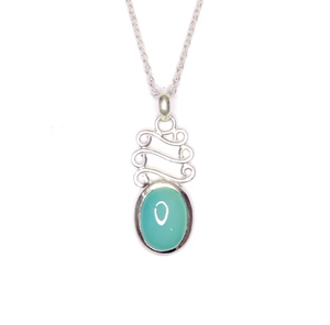 Pendentif en argent sterling 925, fait main, style ethnique, forme ovale, bijoux de qualité supérieure - Product Image 2
