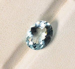 พลอยอัญมณีหลวมสีอะความารีน5X3ตัดวงรี6X4 7X5 9X7 8X6คุณภาพเกรด AAA 10X8มม. - Product Image 3