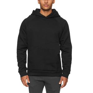 Sweat-shirts décontractés pour hommes en coton molletonné 280g, couleur unie, coupe classique, écologiques, séchage rapide, respirants, avec poche - Product Image 1