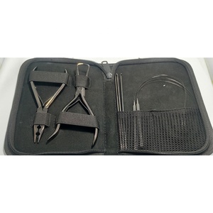 Kits professionnels d'extensions de cheveux, outils d'extensions de cheveux en acier inoxydable allemand, ensembles d'outils pour experts, utilisation en salon de beauté, kits de pinces pour extensions - Product Image 3