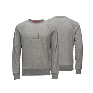 Wholesale O-Neck Design Knitted Polyester Fleece Sweatshirts Solid Print Embroidered Pattern Plus Size Anti-Shrink Breathable - Product Image 1