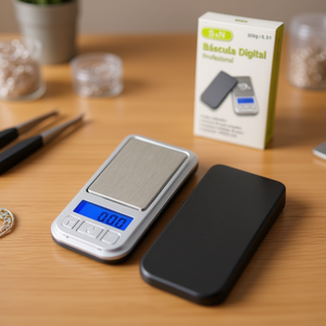 Báscula Digital Mini de Acero Inoxidable al por Mayor, 0.01G, Capacidad de 200g, Báscula para Joyería con Batería - Product Image 3