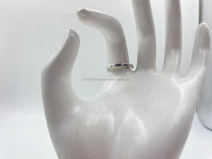 Bague en argent pur 999 artisanale finie à la main avec un éclat lisse et naturel - Product Image 2