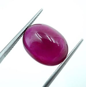 Gema de Rubí Rosa de 12.00 Quilates, Corte Oval Cabujón, 15.5x12x7MM, Marca HAYAAT GEMS para Joyería - Product Image 3