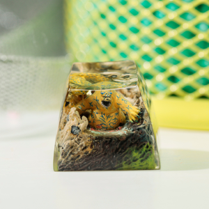 Keycaps Mystiques Anime, Keycaps Artisanaux Personnalisés, Keycaps Anime Mignons, Keycaps Verts, Ensemble de Keycaps, Keycaps en Résine - Product Image 4