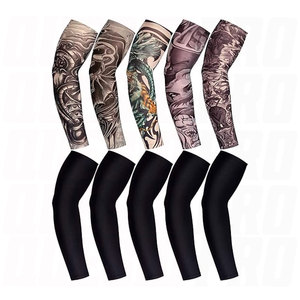 Manchon de tatouage temporaire pour hommes et femmes, protection solaire UV, manches de compression pour le sport, le cyclisme, la pêche, la course à pied - Product Image 1