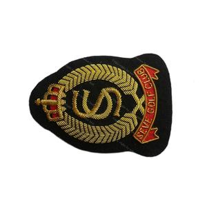 Parches Bordados a Mano Personalizados con Hilo Metálico, Diseño de Corona Real, Bordado 3D, Parches Dorados, Insignias de Moda para Uniformes y Lona - Product Image 2