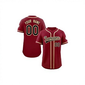 Ropa de béisbol de poliéster 100%, diseño personalizado, conjuntos de uniformes de camiseta de béisbol y softbol, patrón de equipo juvenil, sublimación - Product Image 4