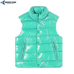 Gilet matelassé en laine écologique coupe-vent pour homme, col montant, fermeture éclair, protection anti-UV, rembourrage en polyester - Product Image 3