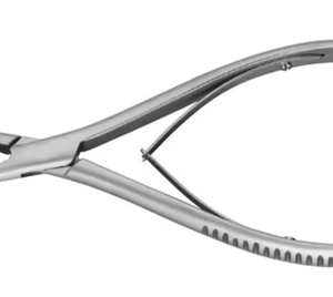 Pinza de corte ortopédica manual de doble acción Beyer Bone Rongeur, de acero inoxidable alemán, acabado Dall, instrumentos quirúrgicos - Product Image 3