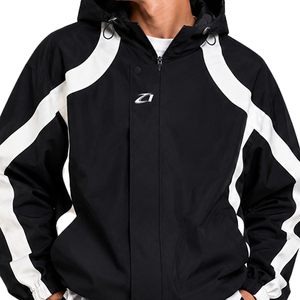 Chaquetas Cortavientos Premium para Hombre con Paneles en Contraste, Personalizadas, con Capucha, Estilo Urbano, Resistentes al Viento, de Nailon, Proveedor OEM - Product Image 3