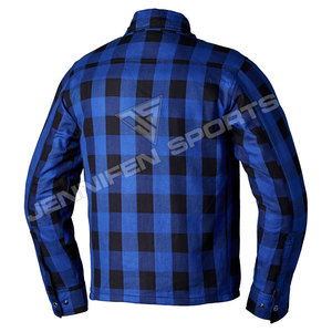 เสื้อเชิ้ตสำหรับขี่มอเตอร์ไซค์ฤดูหนาวบุผ้าฟลานเนลเสริมความแข็งแรงสำหรับผู้ชาย ได้รับการรับรองมาตรฐาน CE น้ำหนัก 380 กรัม พร้อมแผ่นป้องกันบริเวณหลัง ข้อศอก และไหล่ - Product Image 2