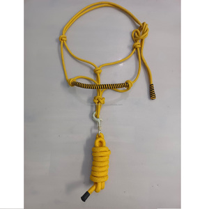 Top qualité cuir cheval PP corde licou avec du plomb véritable doux rembourré cheval licou rond joue et nez cheval cuir licou - Product Image 5