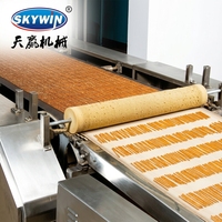 Ligne de production complète de biscuits souples et durs, de bretzels et de bâtonnets de biscuits, avec machine d'emballage