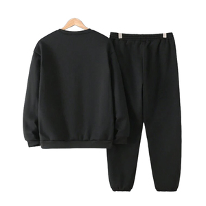 Ensemble de survêtement automne-printemps 2026 personnalisable avec logo, en coton molletonné léger, pour hommes et femmes - Product Image 3