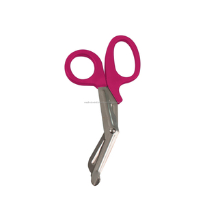 Tijeras de seguridad EMT de punta roma, de acero inoxidable, para vendajes médicos, 7.5 pulgadas, manuales, duraderas, con certificación CE, OEM, ODM, las mejores al por mayor - Product Image 2