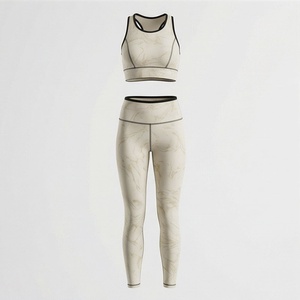 Ropa Deportiva para Mujer, Conjunto de Yoga, Ropa Deportiva sin Costuras de Alta Resistencia Hecha a Medida, Ropa Deportiva para Gimnasio, Conjuntos de Ejercicio - Product Image 1