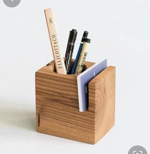 Office Ready Wooden Pen Organizer Decorative Wooden Stationery Storage <b>for</b> Desktop Handmade Wooden Office <b>Desk</b> <b>Accessory</b> Wooden - Product Image 2