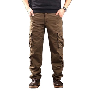 Pantalones Cargo Oscuros de Lona para Hombre de Alta Calidad, Estilo Urbano, Casuales, de Otoño, 100% Algodón, Última Moda, Baratos - Product Image 2