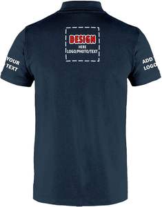 Poliéster/algodón de punto transpirable rendimiento logotipo personalizado patrón sólido que absorbe la humedad deportes de manga corta para polos - Product Image 5