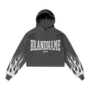 Conjunto Deportivo Unisex BRANDNAME, Sudadera con Capucha y Pantalones Largos, Estilo Urbano Holgado con Estampado, Ropa de Otoño con Cierre de Cordón - Product Image 6