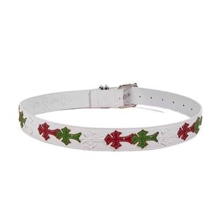 Cinturón Retro Multicolor de Cuero Vacuno Ecológico para Hombre y Mujer, Estilo Clásico Blanco y Negro Y2K, Hebilla de Aleación con Rodillo, Venta al Por Mayor Personalizada - Product Image 2