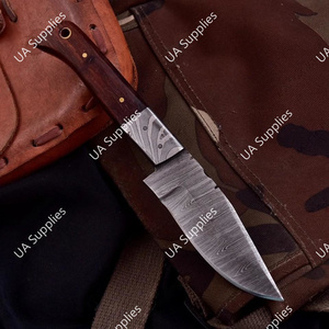 มีดดาบเหล็กดามัสกัสแบบดรอปพอยต์สำหรับล่าสัตว์และตั้งแคมป์กลางแจ้ง ปี 2025 ขายดี ด้ามจับไม้พะยูงธรรมชาติ ออกแบบตามหลักสรีรศาสตร์ - Product Image 6