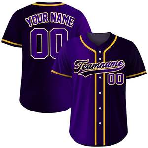 Maillot de baseball/softball personnalisé pour adultes, avec nom et logo imprimés, respirant, vêtement de sport léger à manches courtes, vente en gros - Product Image 5