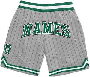 Pantalones Cortos de Baloncesto para Hombre de Alta Calidad con Logotipo Bordado en la Parte Delantera, Cintura Alta, Malla de Poliéster, Secado Rápido - Product Image 3