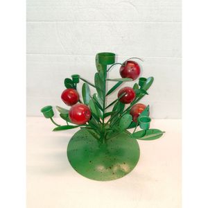 Metal Lemon <b>Tree</b> Taper Candle Holder Iron Floral Candelabra Decorative Fruits Flower Candlestick Stand <b>Tabletop</b> Home Decor Stand - Product Image 2