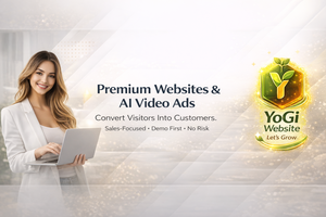 Sitios Web Premium de YoGi y Anuncios de Video con IA para la Conversión de Ventas - Product Image 1