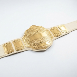 Ceinture de championnat personnalisée pour la lutte, la boxe, les sports, les compétitions, avec plaques métalliques, sangle en cuir, design personnalisé - Product Image 2