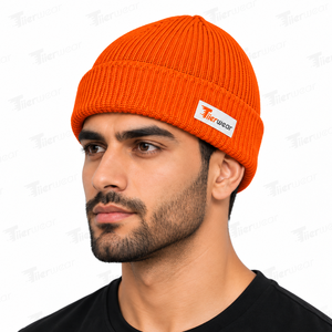 <b>Mens</b> Beanie <b>Hats</b> Grey Beanie Soft Grey Knit Fabric <b>Winter</b> Cap Relaxed Comfortable Stretch Fit for Casual Streetwear Travel - Product Image 2