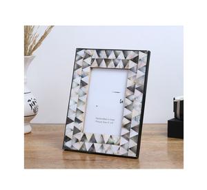 Best Ever Style MOP Inlay Photo <b>Frame</b> Floral Handmade MDF Resin <b>Frame</b> Mother Of Pearl Picture <b>Frame</b> at very low factory Price - Product Image 4