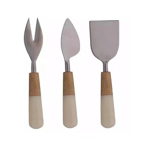 Ensemble de Spatules à Fromage en Acier Inoxydable de Qualité Supérieure, Couleur Or, Sûres pour les Aliments, avec Manche en Résine, pour Hôtels et Restaurants - Product Image 4