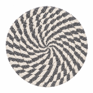 Sous-verres rustiques en coton faits à la main, sous-verres ronds tissés pour table, vente en gros - Product Image 5