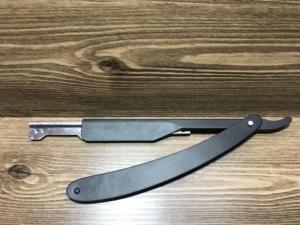 Rasoir manuel professionnel de haute qualité, rasoir de sécurité en métal droit, rasoir professionnel à lame unique pour hommes, rasoir de barbier - Product Image 3