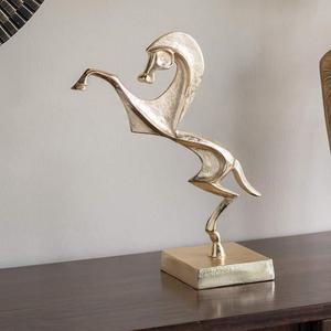 Escultura de Aluminio Fundido a Mano de Lujo con Acabado Antiguo Decorativo para Decoración del Hogar, Exhibición en Oficinas, Hoteles e Interiores - Product Image 4