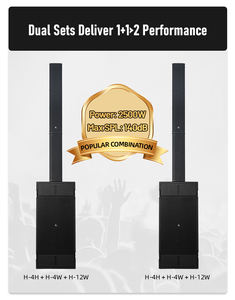 Système de haut-parleurs colonne actifs L-solution Huge Series 2500W Max SPL140dB avec néodyme, audio haute résolution, son professionnel 3 canaux - Product Image 6